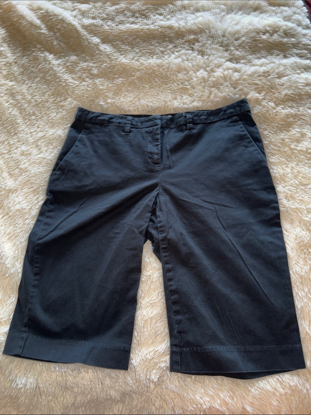 New York & Company Women's Black Bermuda Shorts